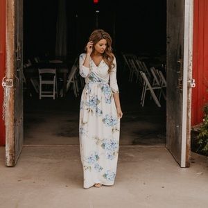 Bump friendly Wren and Ivory, Chimera dress